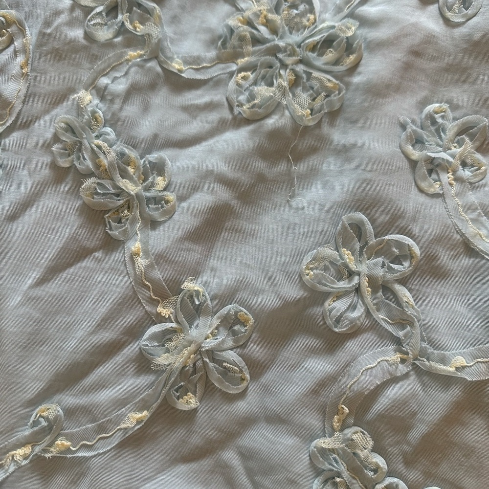 Women’s Petal & Pup Robin Soutache Wide Leg Pants In Light Blue Size Medium NWT - Picture 7 of 9